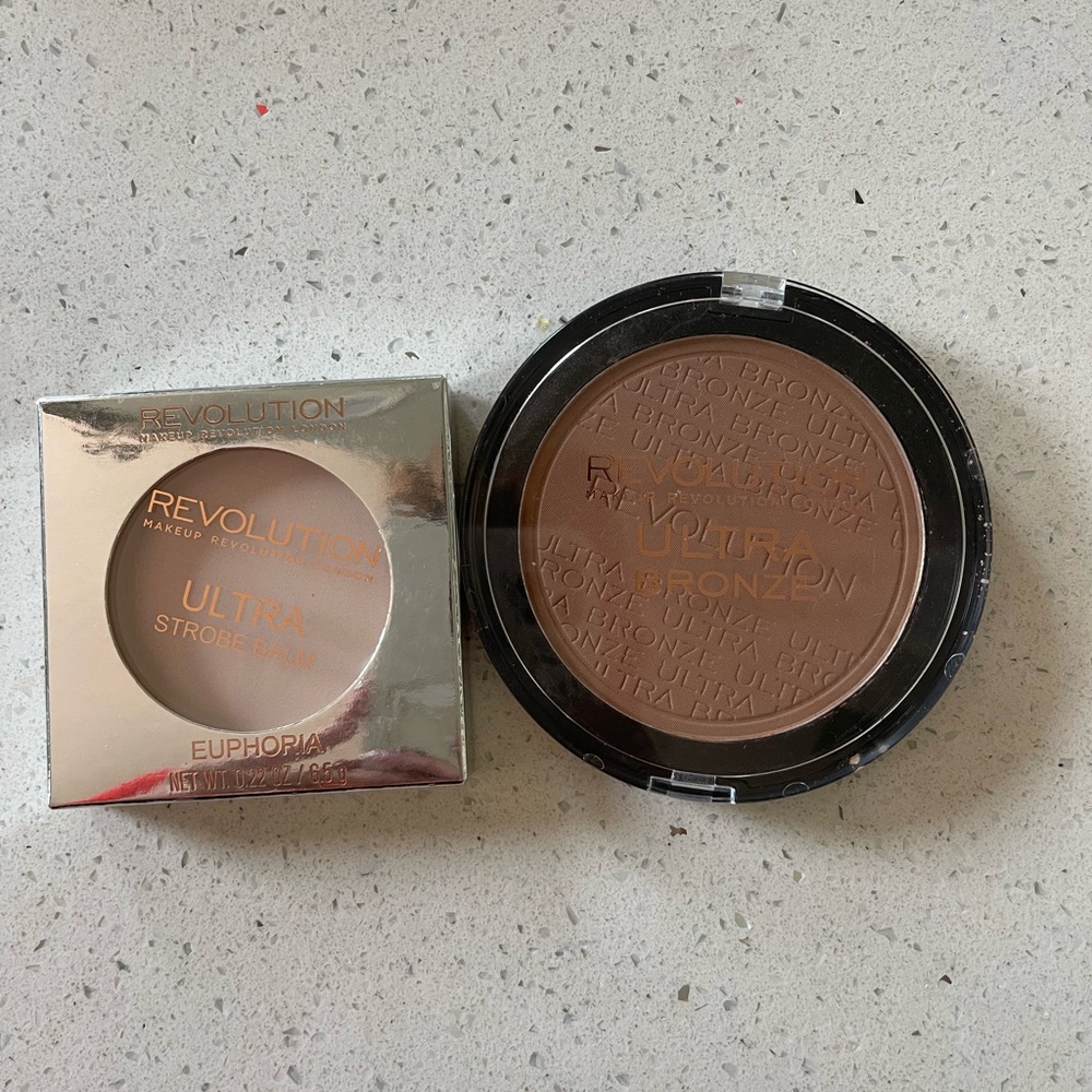 Makeup Revolution ultra strobe balm and ultra bronze